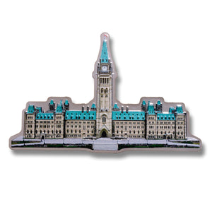 Real Shape Iconic Canada: Parliament Building - Pure Silver Piece