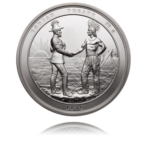 1876 Indian Treaty Medal Re-Strike - 10 oz. Pure Silver Piece