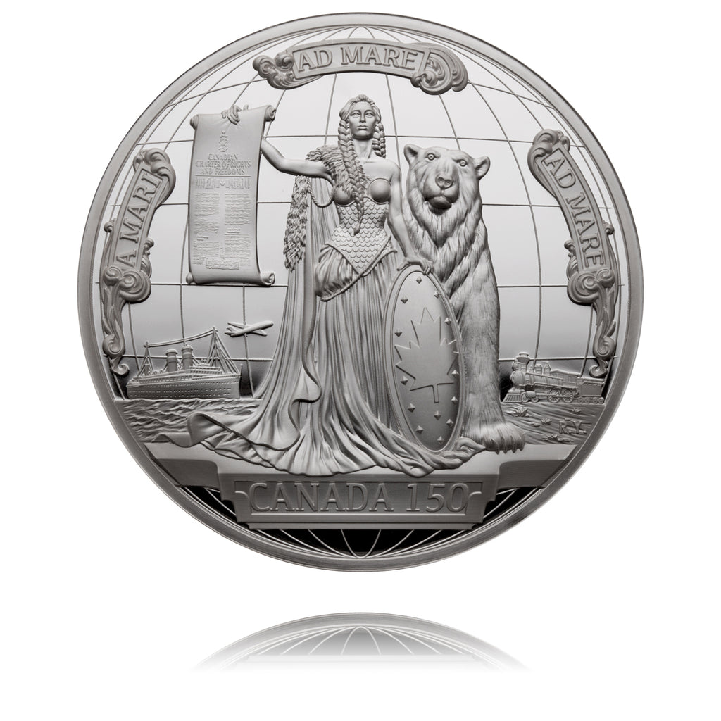 2017 Canada 150 Medal - 10 oz. Pure Silver Piece – Canadian